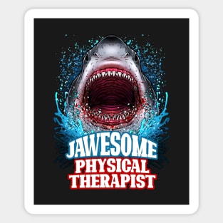 Jawesome Physical Therapist - Great White Shark Sticker